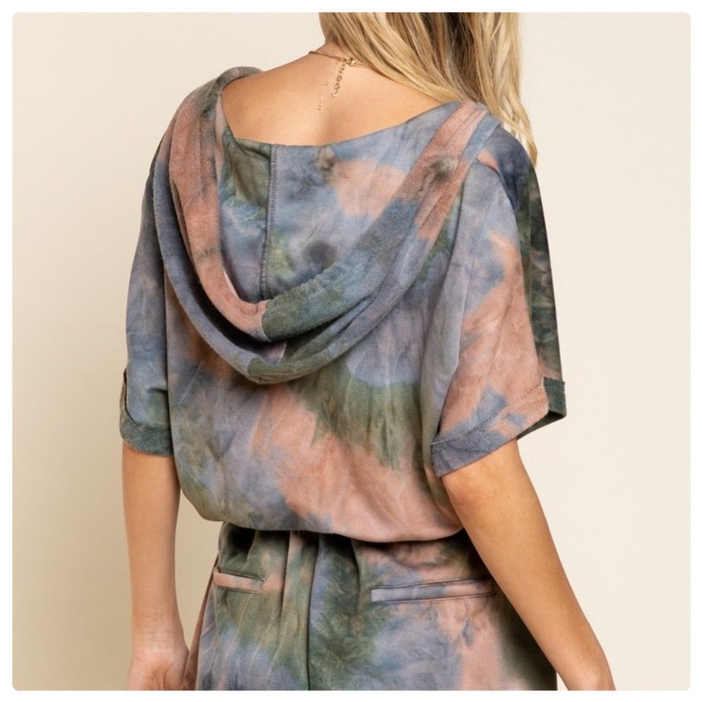 POL Earth Palette Hooded Lounge Romper - Picture 10 of 14